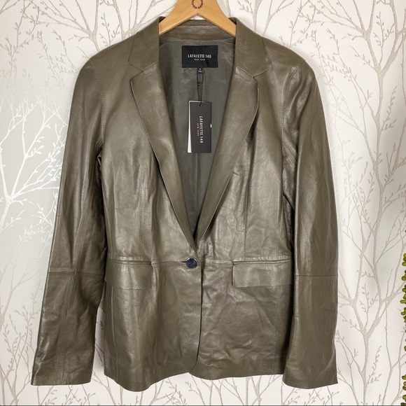 LAFAYETTE 148 New York Granite Leather Jacket NWT - Picture 6 of 13